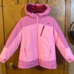 Swiss Tech Kids Two-Tone Pink Double  Jacket Girls XL 14/16